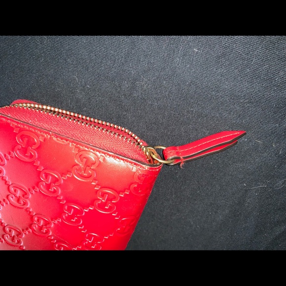 Red Gucci GG Wallet - Picture 5 of 6